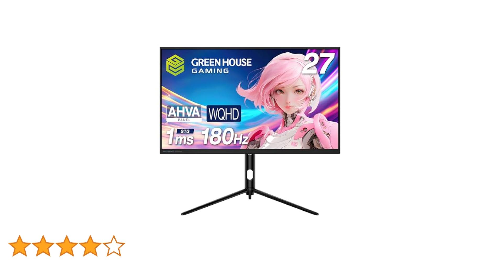 グリーンハウス ゲーミングモニター 27インチ 180Hz ホワイト Amazon.co.jp: グリーンハウス 27インチ ゲーミングモニター